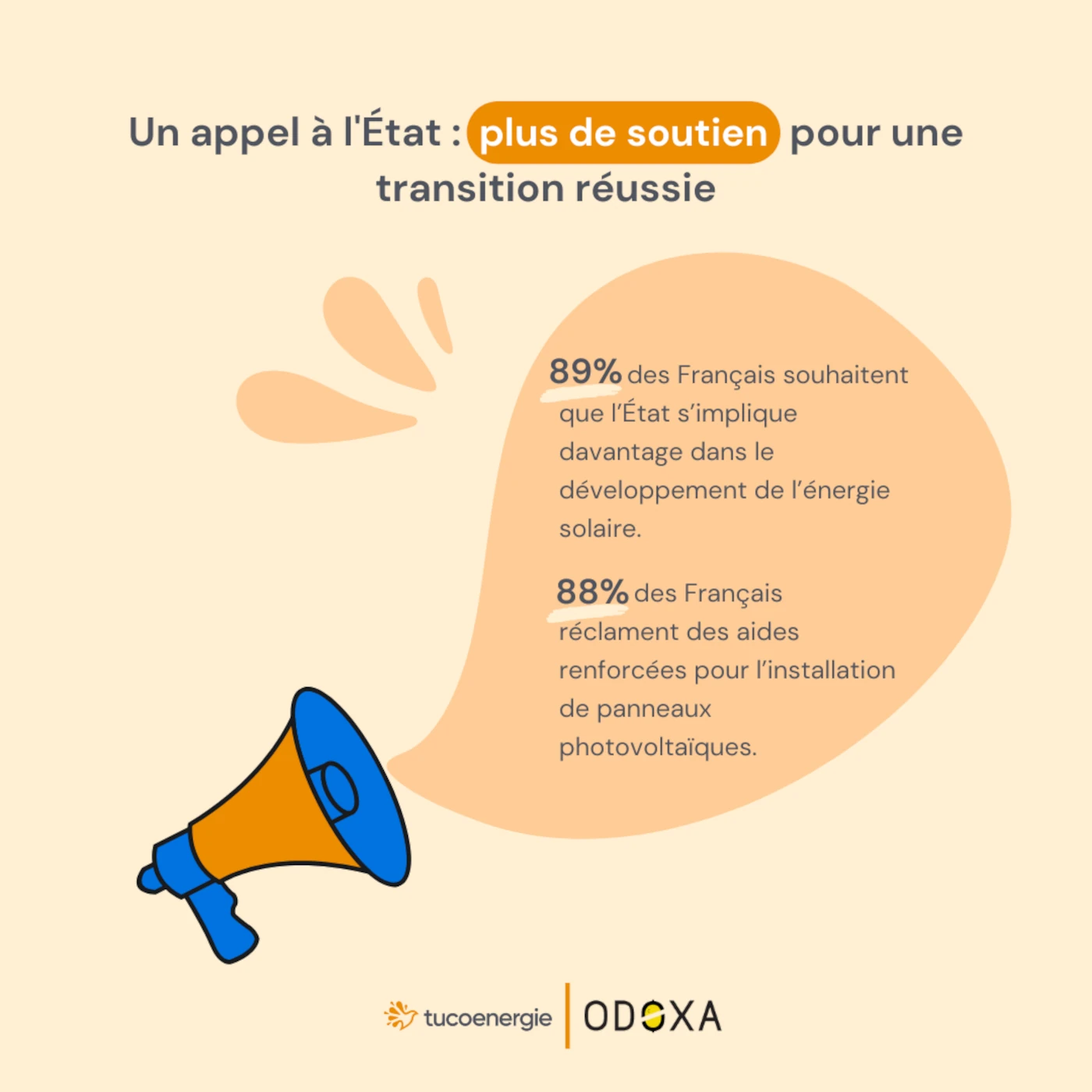 les Français veulent plus de soutien de l'Etat pour l'installation de panneaux photovoltaïques. 