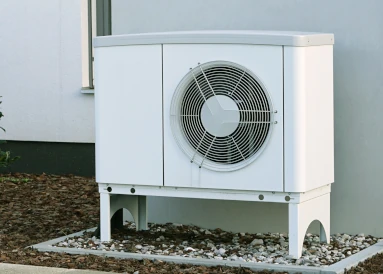 unité extérieur d'une pac blanche