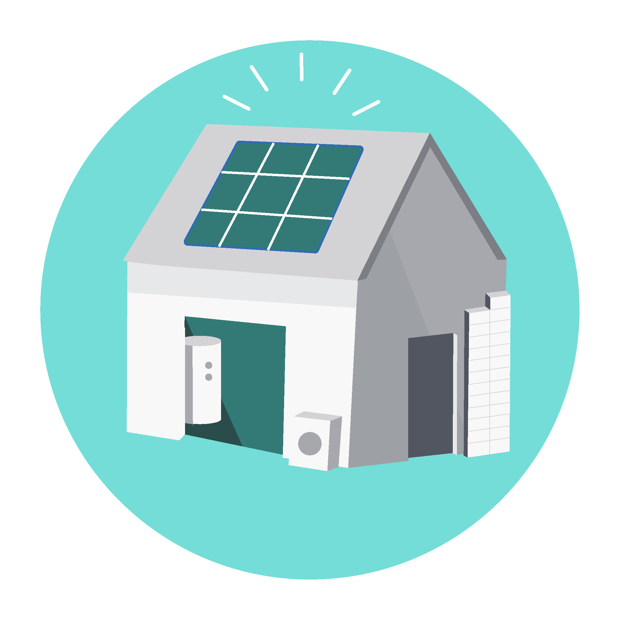 maison chauffée avec des fenêtres bien isolées